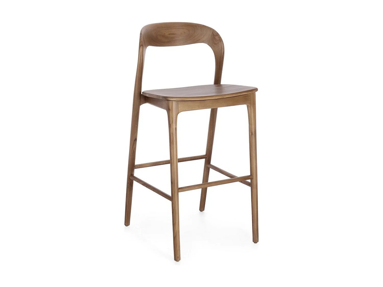 Tabouret en bois de Teck – Modèle Kiley-Couleur Naturel