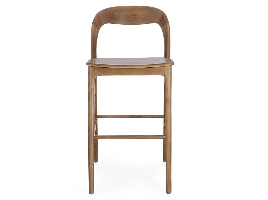 Tabouret en bois de Teck – Modèle Kiley-Couleur Naturel