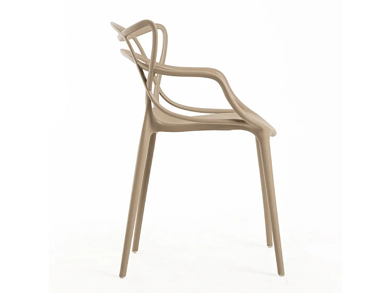 Silla Beliano premium con reposabrazos - Interior y exterior-Color ribete verde crudo