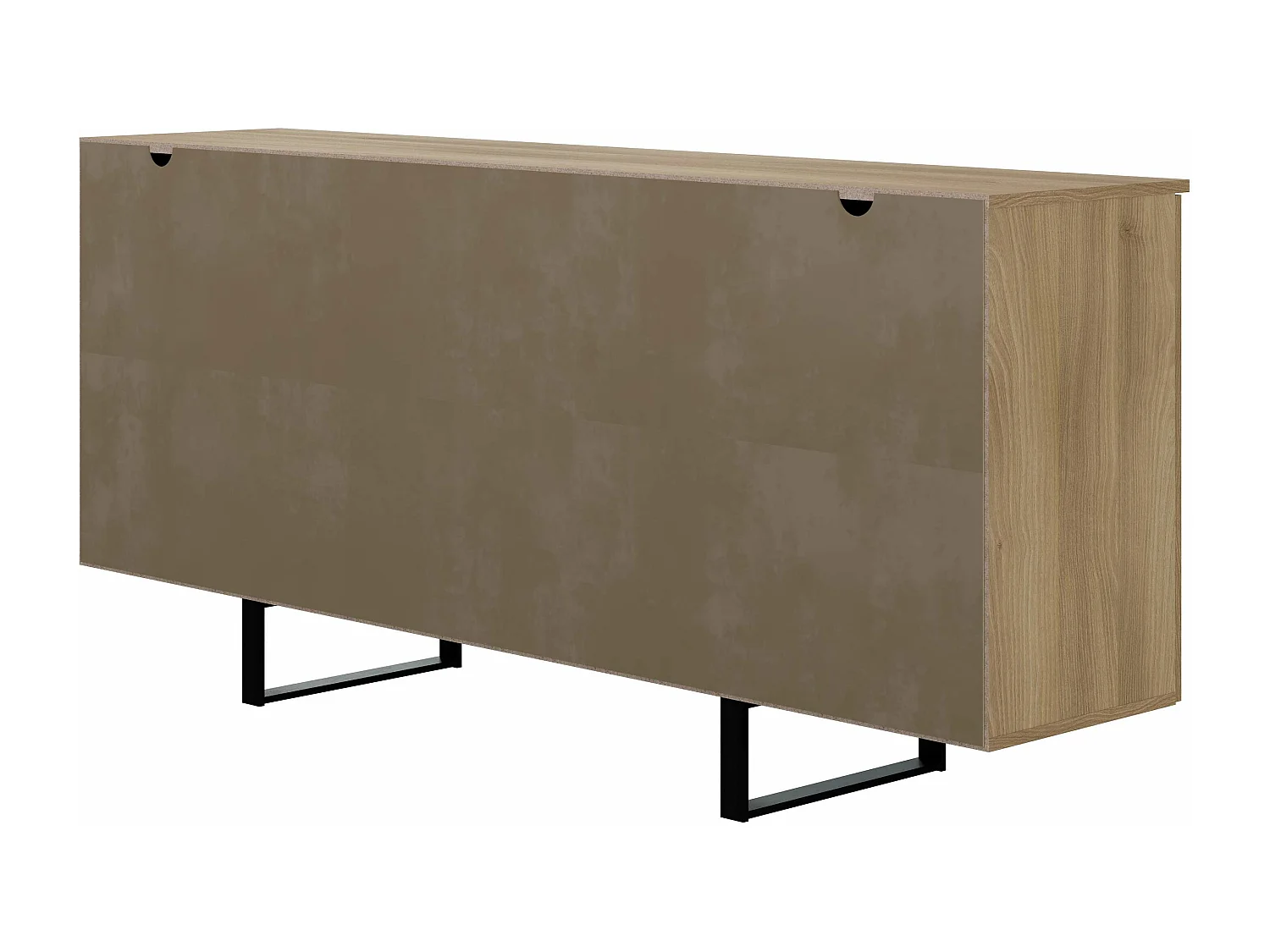 Buffet Mediterráneo 2 portes 3 tiroirs 81x180x40 cm chêne TALESA