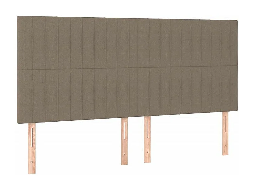 Sommier à lattes de lit avec matelas Taupe 160x200 Tissu