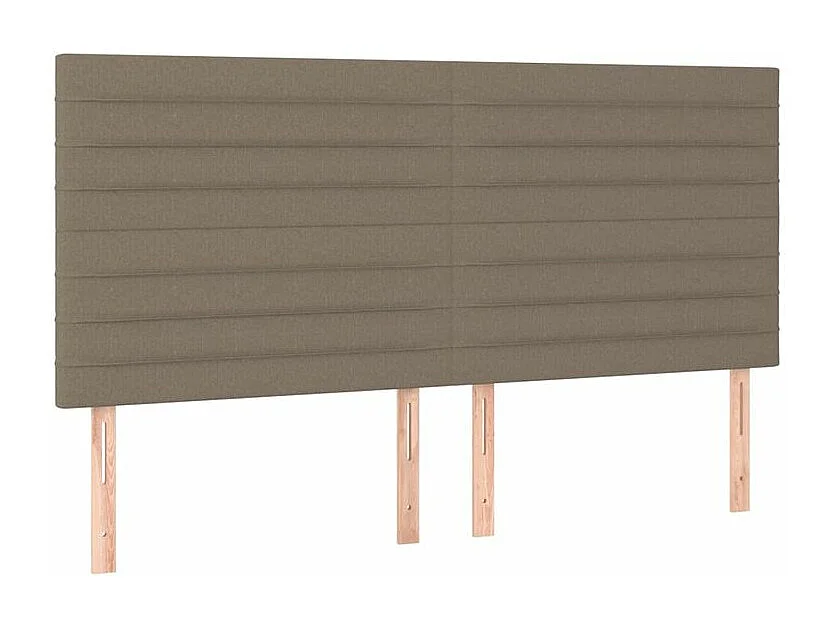 Sommier à lattes de lit avec matelas Taupe 160x200 Tissu