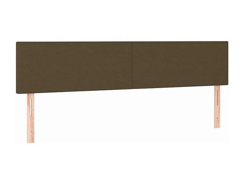 Sommier à lattes de lit avec matelas Marron foncé 160x200