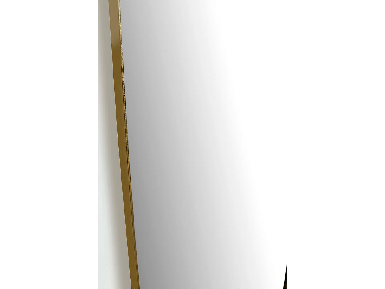 Miroir Murale Métal 38x100 cm Miroir Mur Couloir Grand Moderne Doré