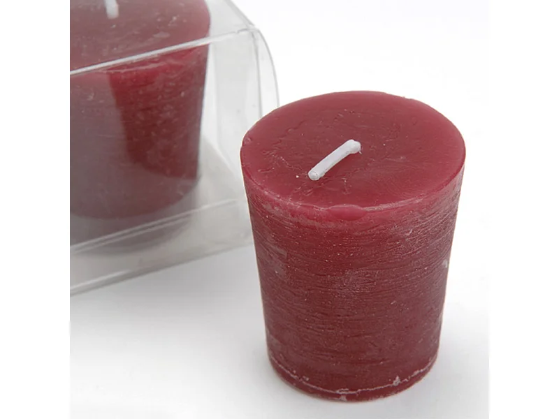 Lot de 4 bougies Votive 4,3 x 4,7 cm sangria
