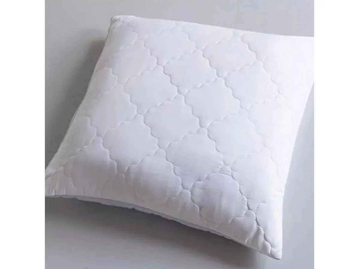 Lot de 2 oreillers gonflants 65 x 65, Mousse à mémoire de Forme, Spécial Cervicale, carrée avec une enveloppe en Microfibres Anti Bactérien