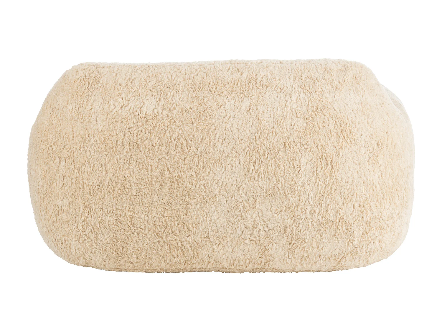 Banco de diseño Kuty 152 cm - Lujo y suavidad con efecto felpa-Color ribete verde crudo