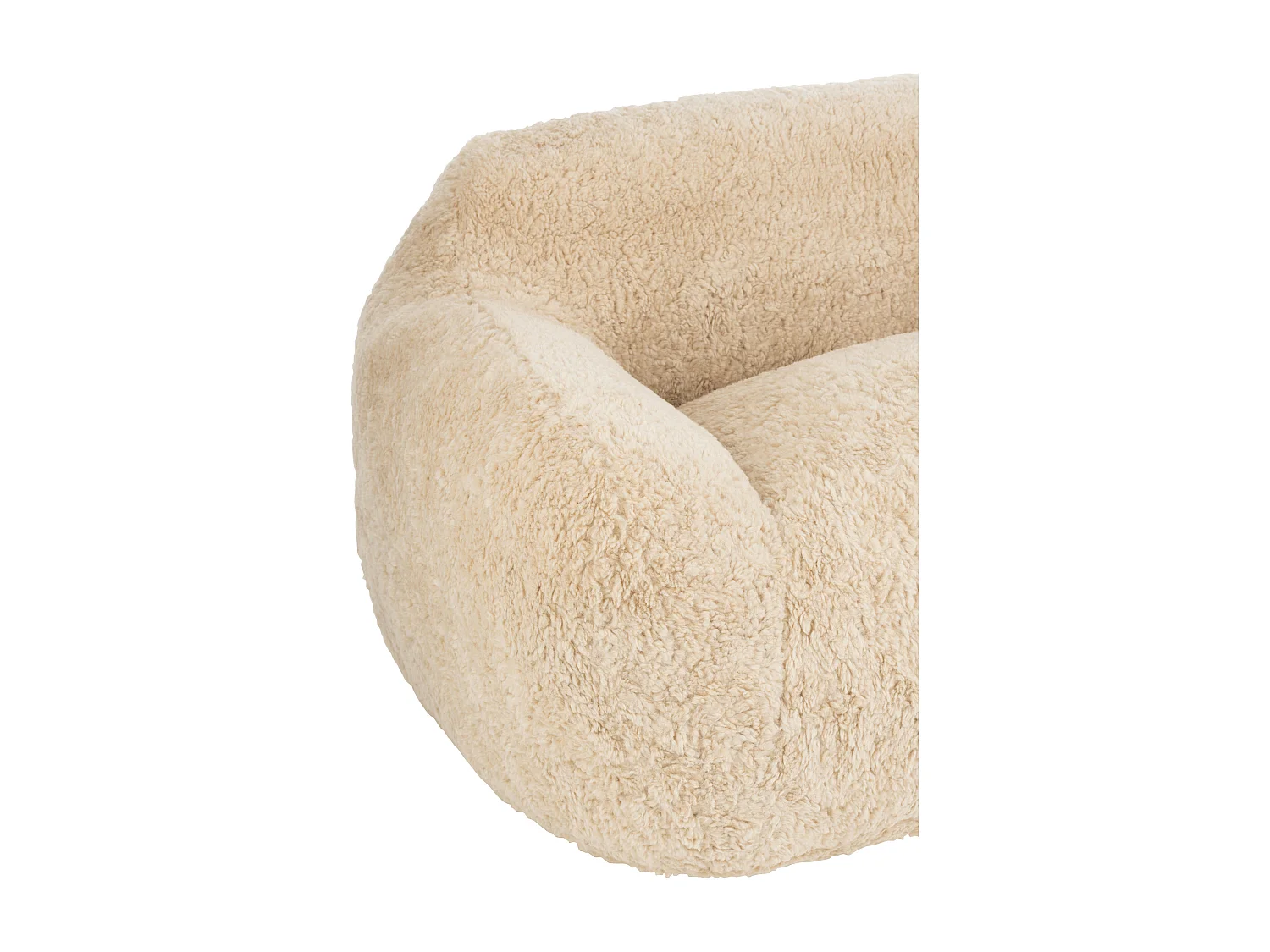 Banco de diseño Kuty 152 cm - Lujo y suavidad con efecto felpa-Color ribete verde crudo