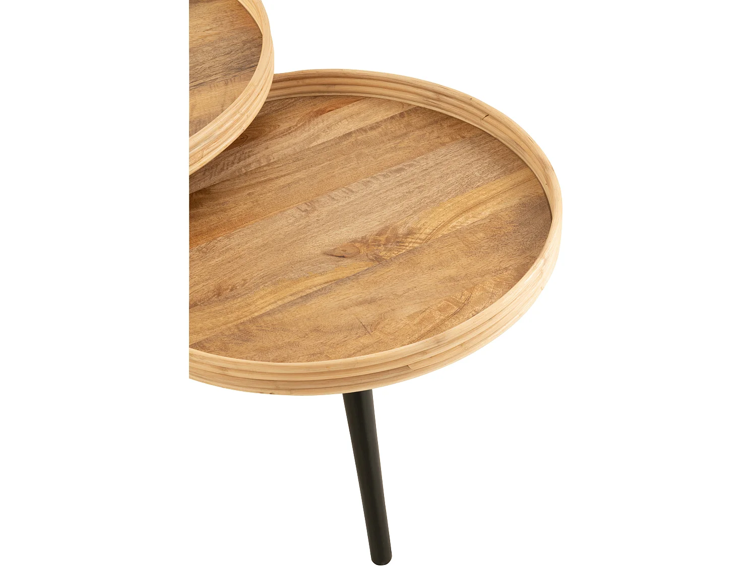 Juego de 3 mesas nido redondas Morza en madera de mango - Elegancia natural
