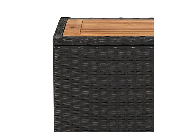 Ensemble à manger de jardin avec coussins 3 pcs Noir