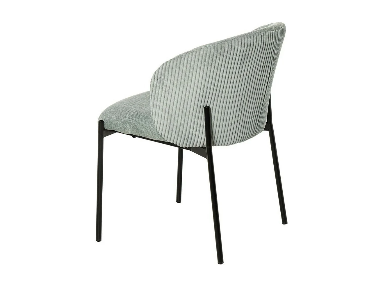 Chaise en tissu lisse et velouté Laina – Style et douceur-Couleur Vert céladon