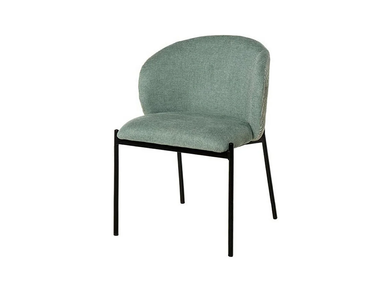 Chaise en tissu lisse et velouté Laina – Style et douceur-Couleur Vert céladon