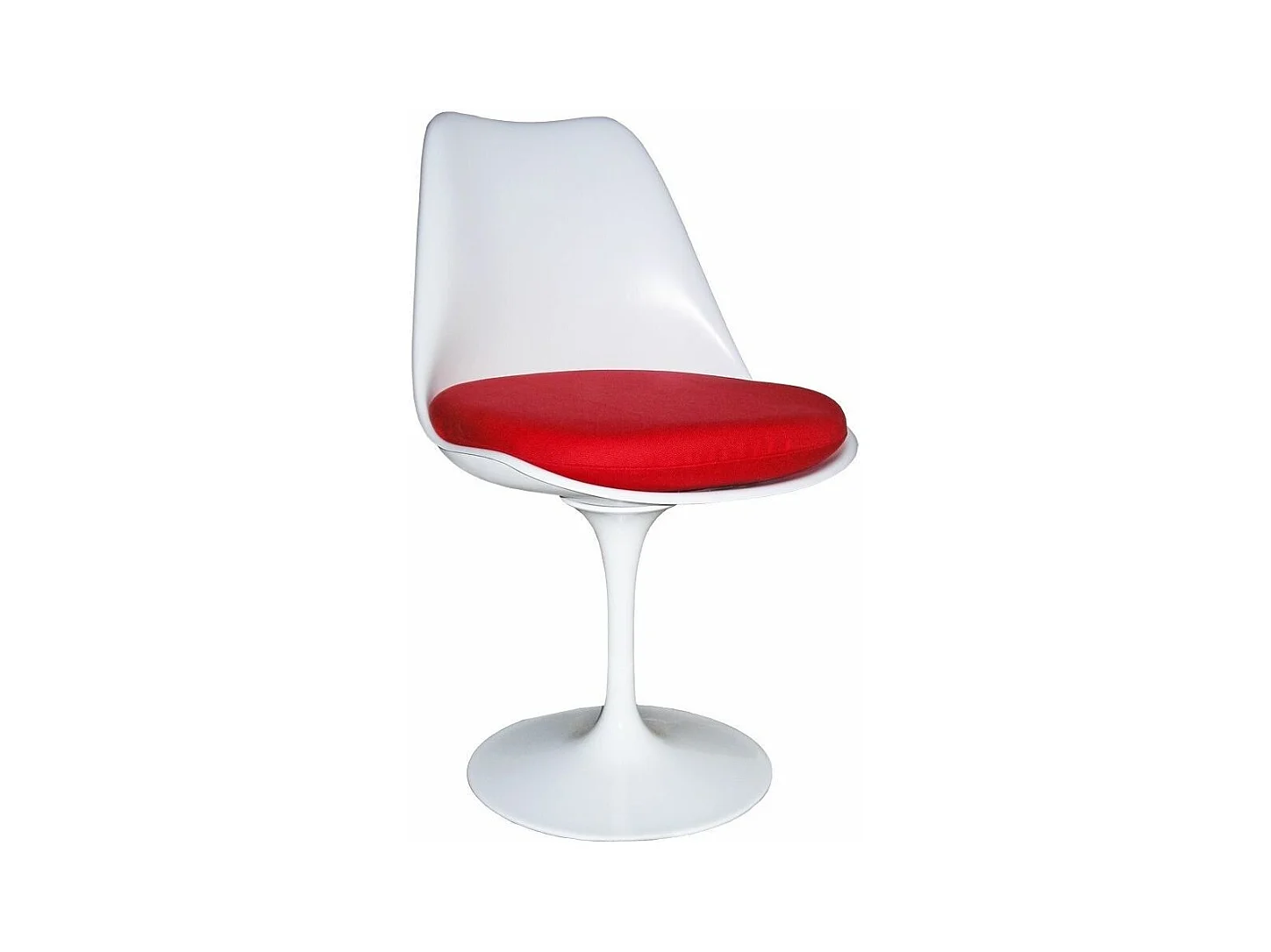 Chaise Tulda en fibre de verre blanche - Confortable et durabilité-Couleur Vert emeraude