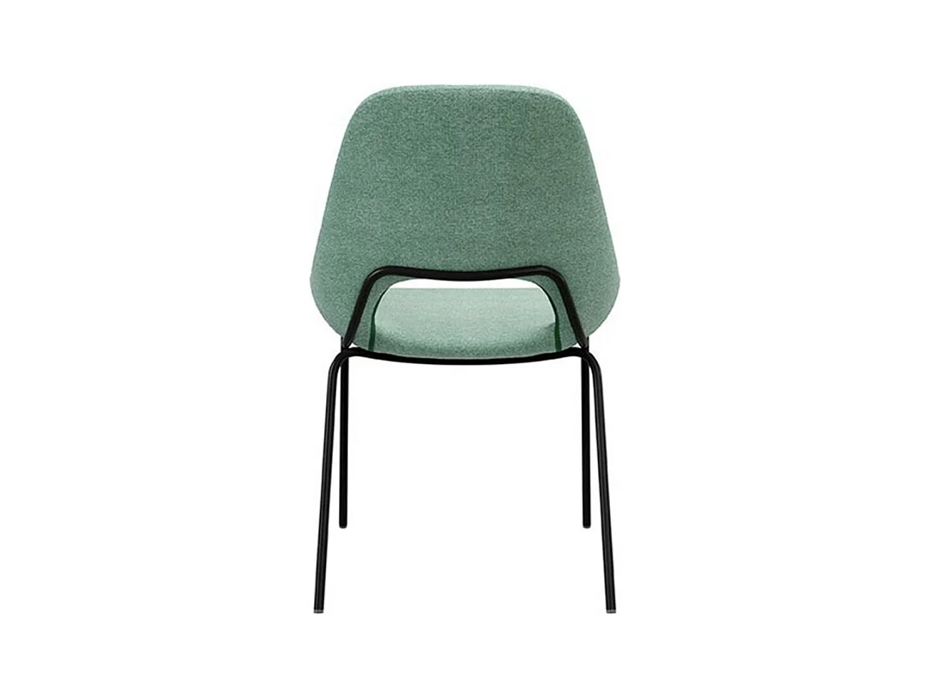 Silla de tela con patas de metal lacado en negro Livia – Diseño moderno y sofisticado-Color