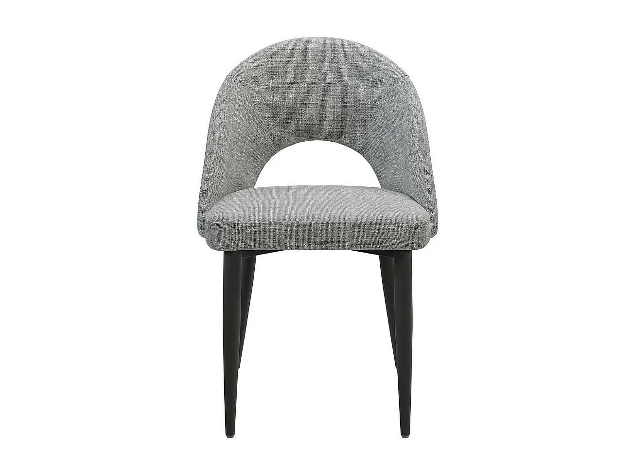 Chaise incurvée et rembourrée Barry – Élégance et confort ergonomique-Couleur Gris clair