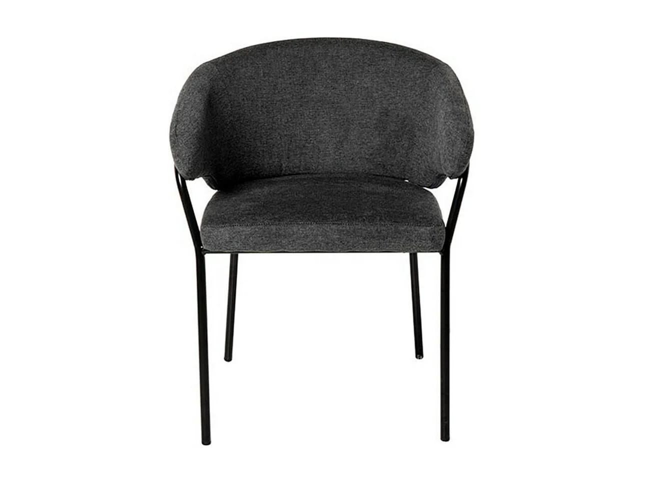 Chaise en tissu Florina – Design minimaliste et confort supérieur-Couleur Gris foncé