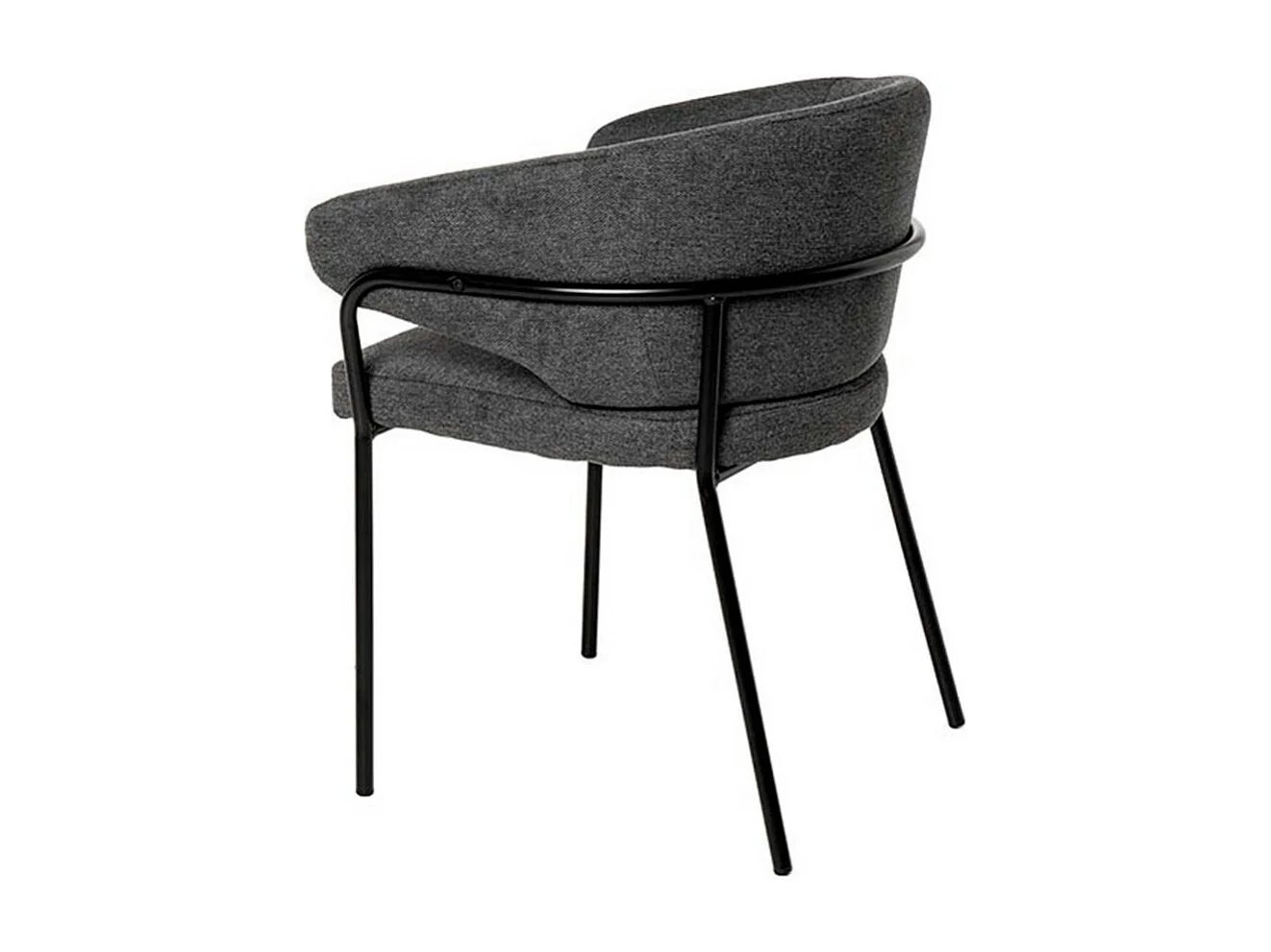 Chaise en tissu Florina – Design minimaliste et confort supérieur-Couleur Gris foncé