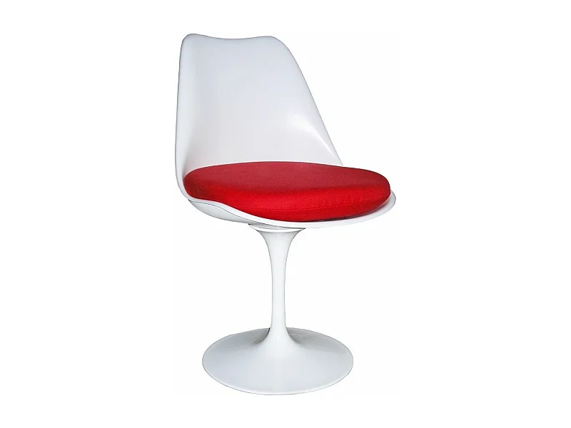 Chaise Tulda en fibre de verre blanche - Confortable et durabilité-Couleur Beige