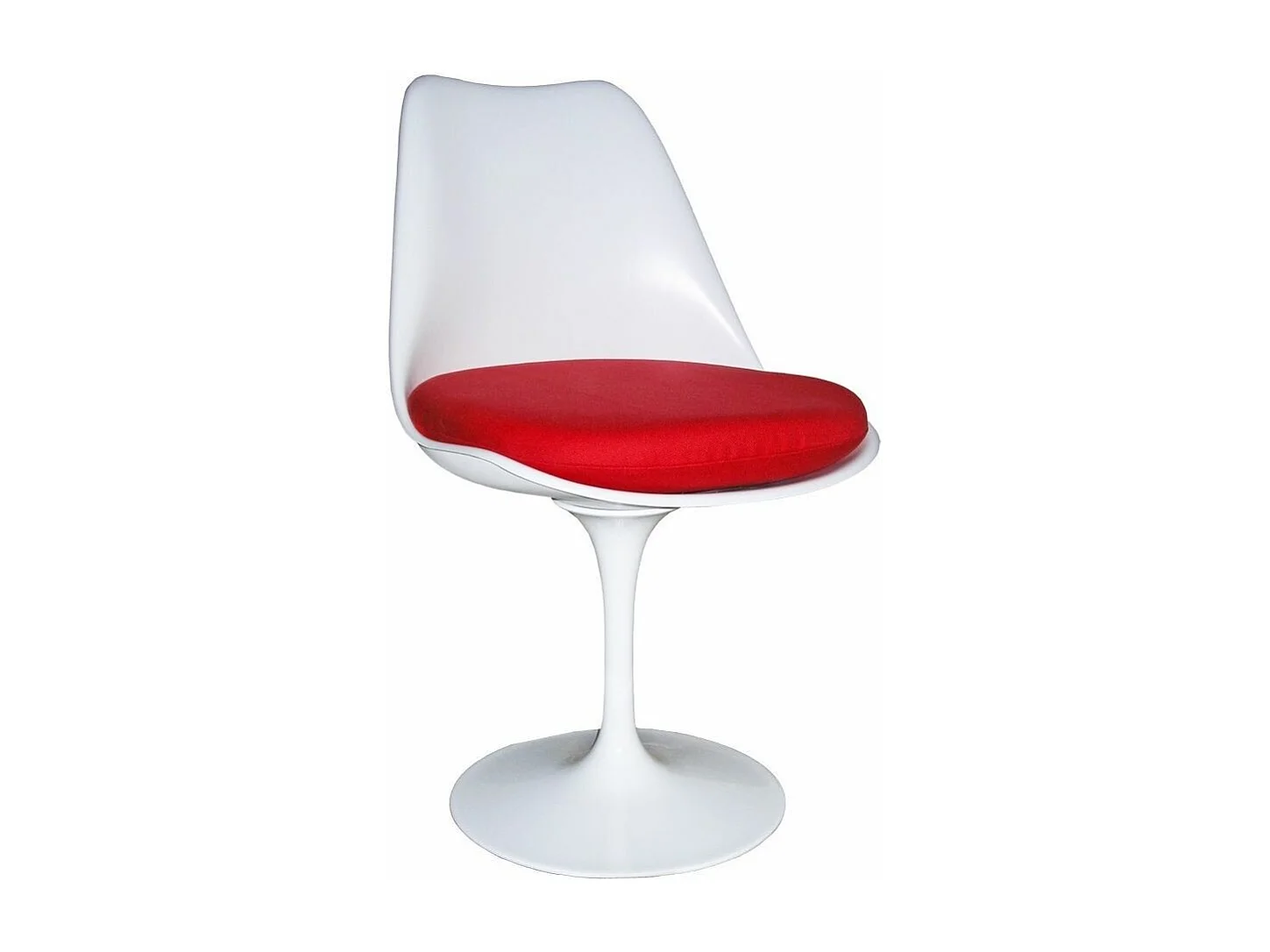 Chaise Tulda en fibre de verre blanche - Confortable et durabilité-Couleur Blanc