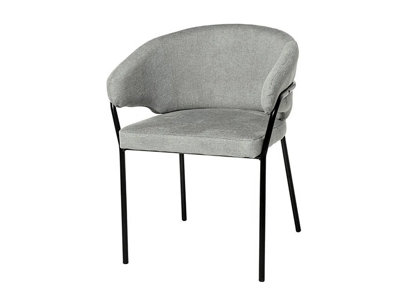 Chaise en tissu Florina – Design minimaliste et confort supérieur-Couleur Gris clair