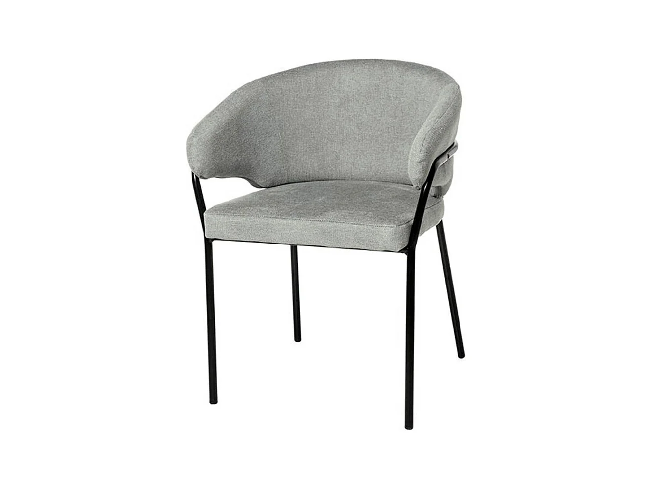 Chaise en tissu Florina – Design minimaliste et confort supérieur-Couleur Gris clair
