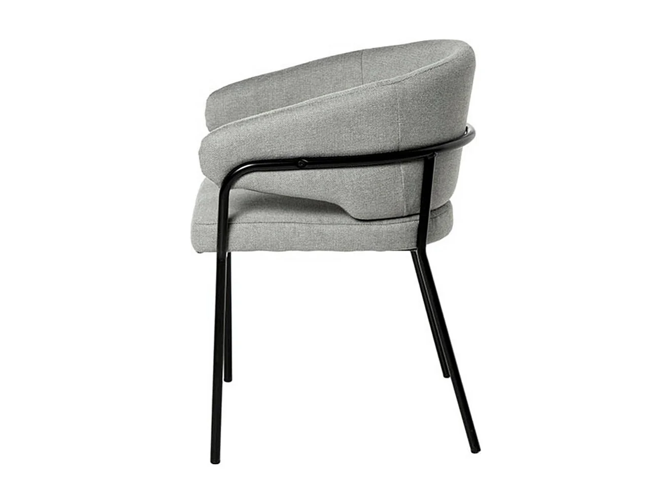 Chaise en tissu Florina – Design minimaliste et confort supérieur-Couleur Gris clair