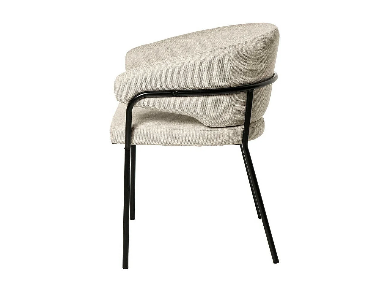 Chaise en tissu Florina – Design minimaliste et confort supérieur-Couleur Gris clair