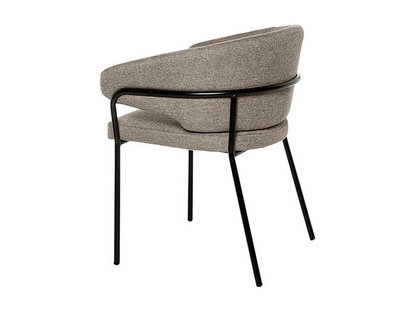 Chaise en tissu Florina – Design minimaliste et confort supérieur-Couleur Marron clair