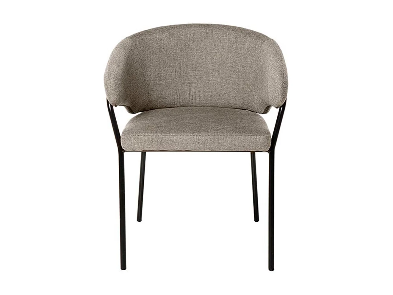 Chaise en tissu Florina – Design minimaliste et confort supérieur-Couleur Marron clair