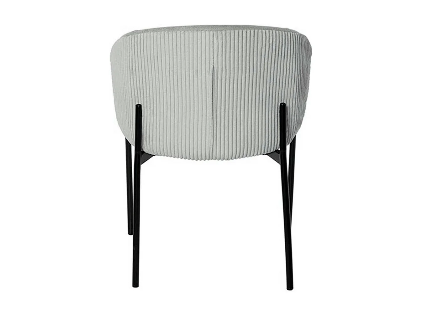 Chaise en tissu lisse et velouté Laina – Style et douceur-Couleur Gris clair