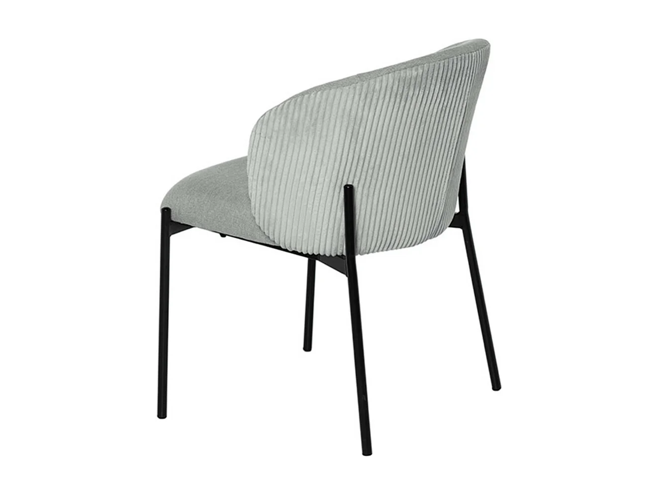 Chaise en tissu lisse et velouté Laina – Style et douceur-Couleur Gris clair