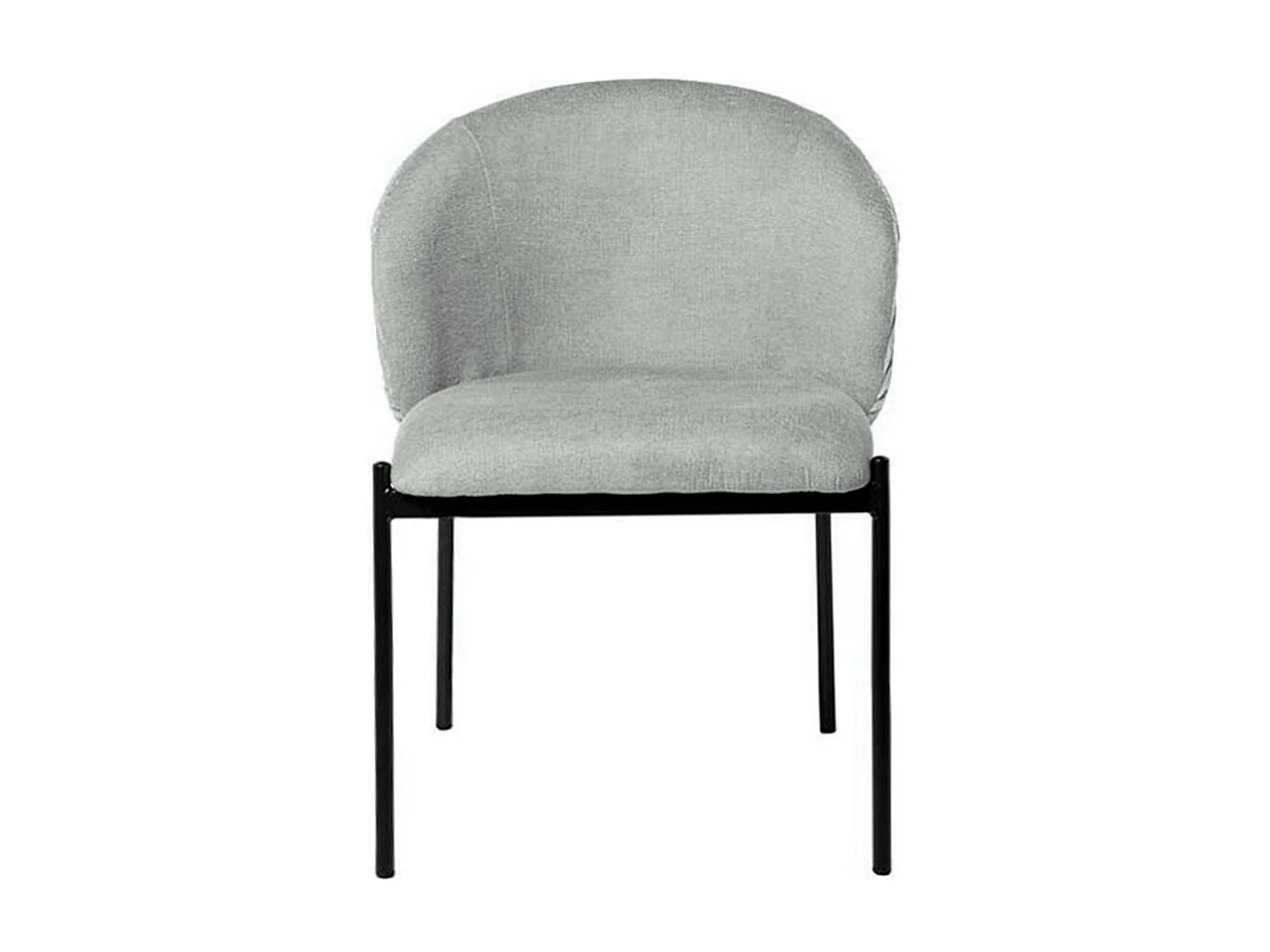 Chaise en tissu lisse et velouté Laina – Style et douceur-Couleur Gris clair