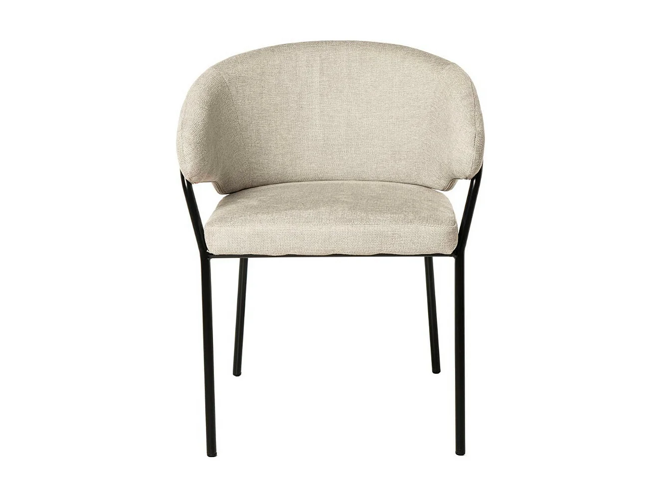 Chaise en tissu Florina – Design minimaliste et confort supérieur-Couleur Beige clair