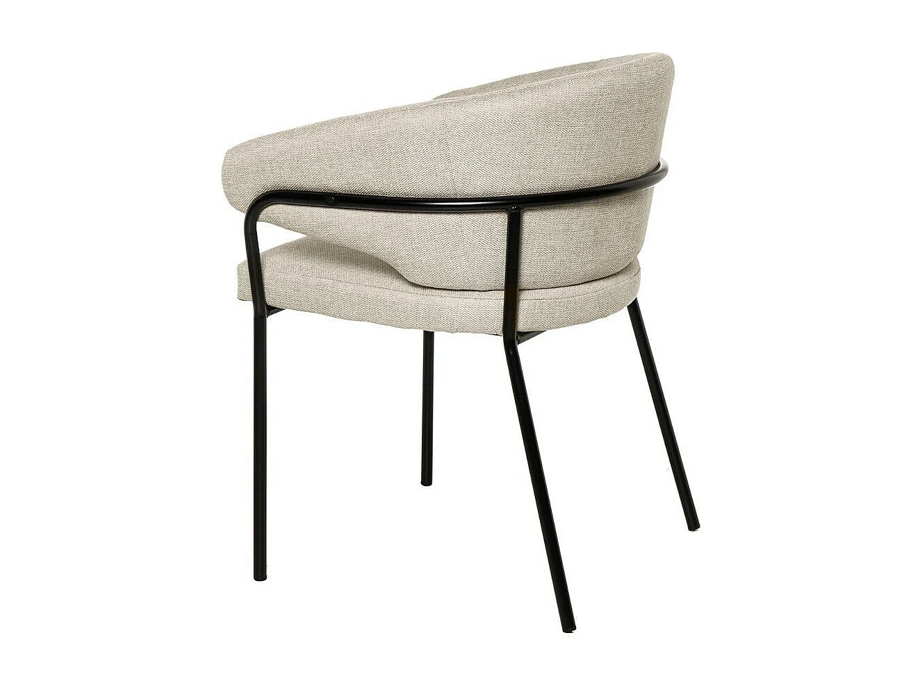 Chaise en tissu Florina – Design minimaliste et confort supérieur-Couleur Beige clair