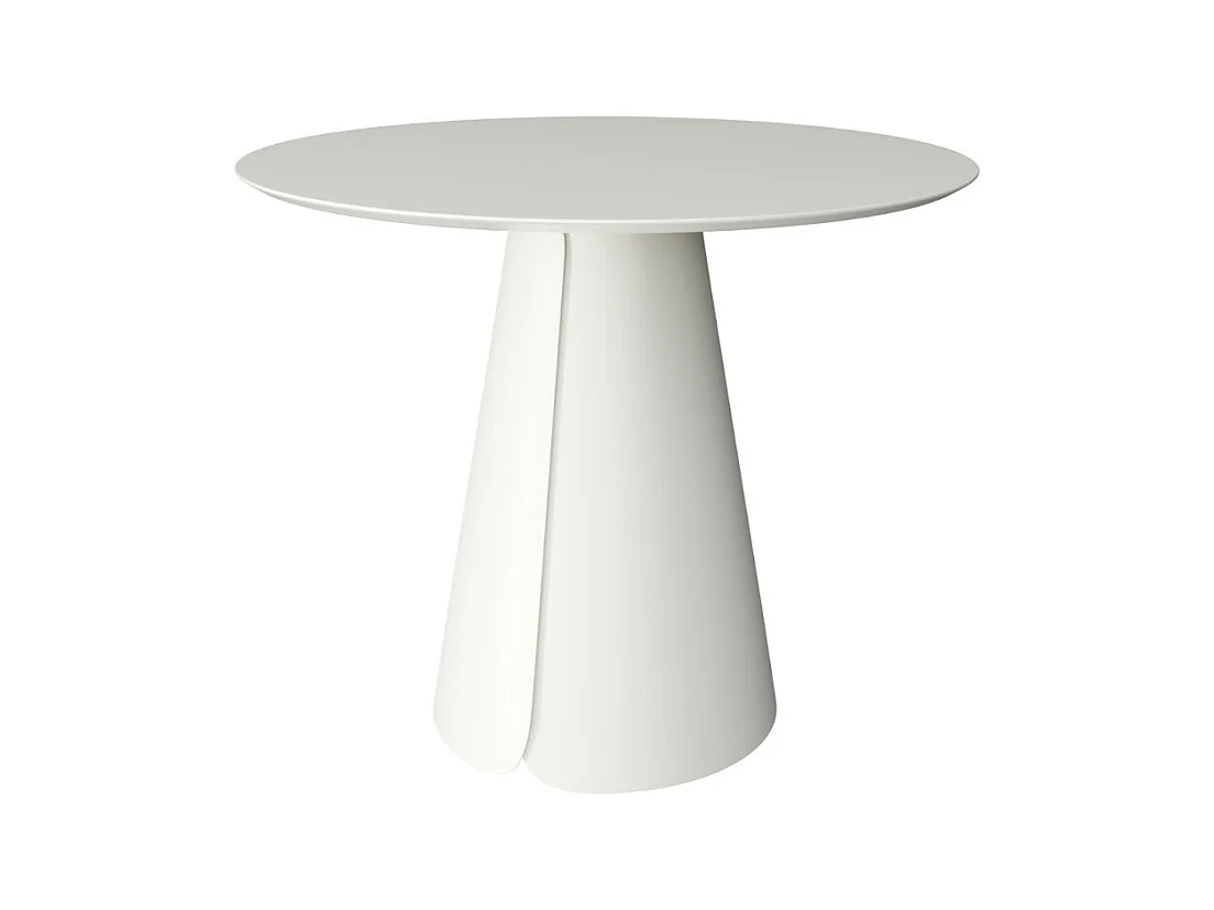 Table ronde Kyria – Design minimaliste et élégance contemporaine-Couleur Blanc