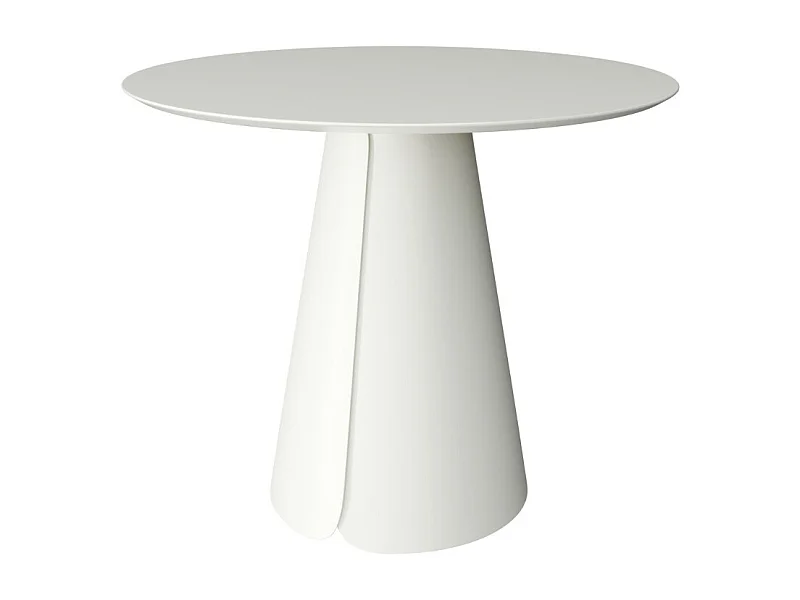 Table ronde Kyria – Design minimaliste et élégance contemporaine-Couleur Blanc