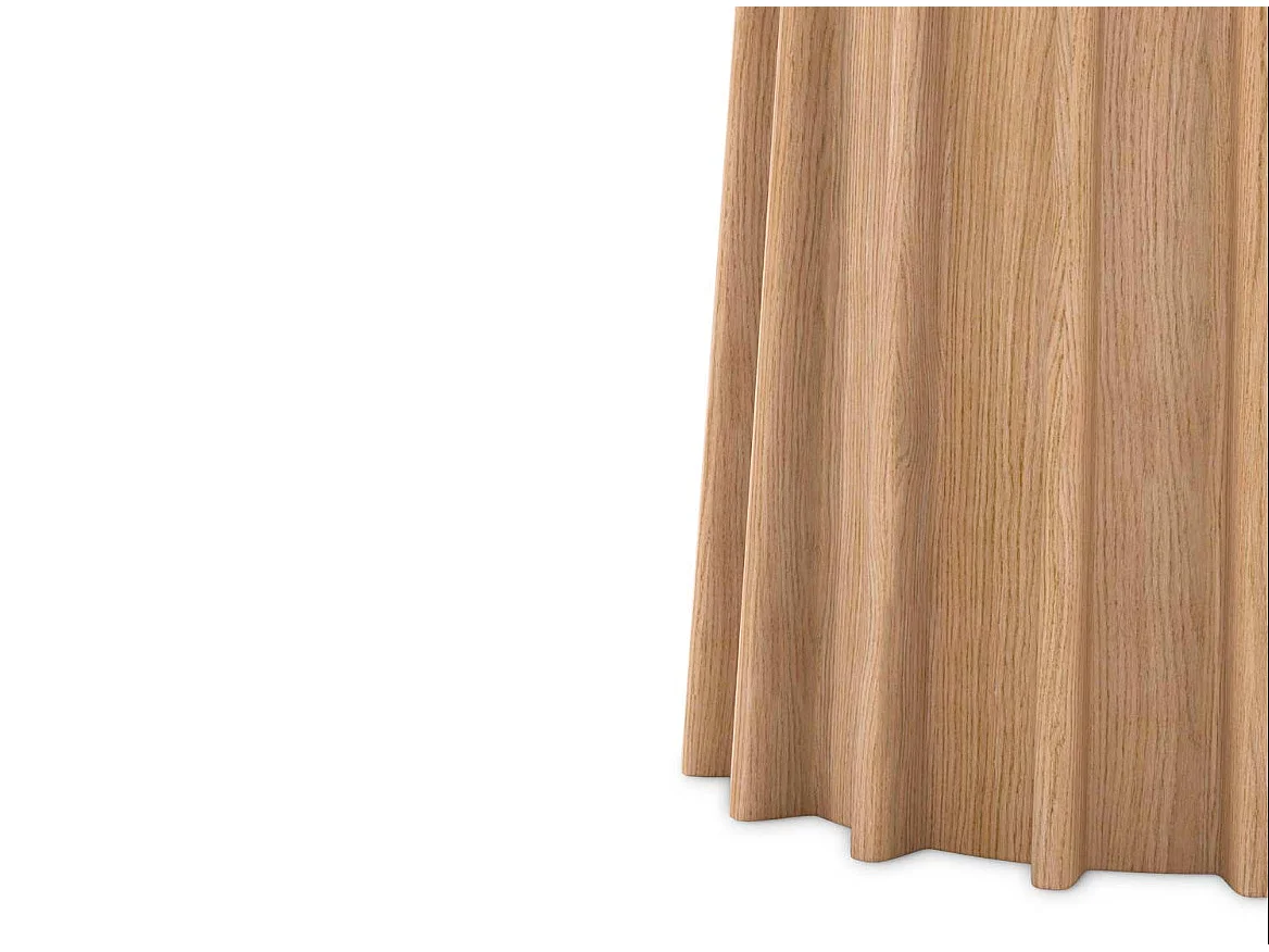 Table ronde en chêne Laurenza - Élégance naturelle-Diamètre 100 cm