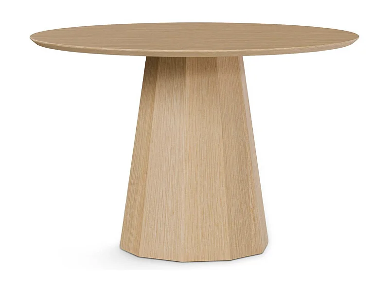 Table ronde en chêne Norka - Élégance naturelle-Couleur Naturel