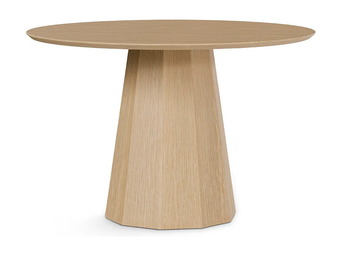 Table ronde en chêne Norka - Élégance naturelle-Couleur Naturel