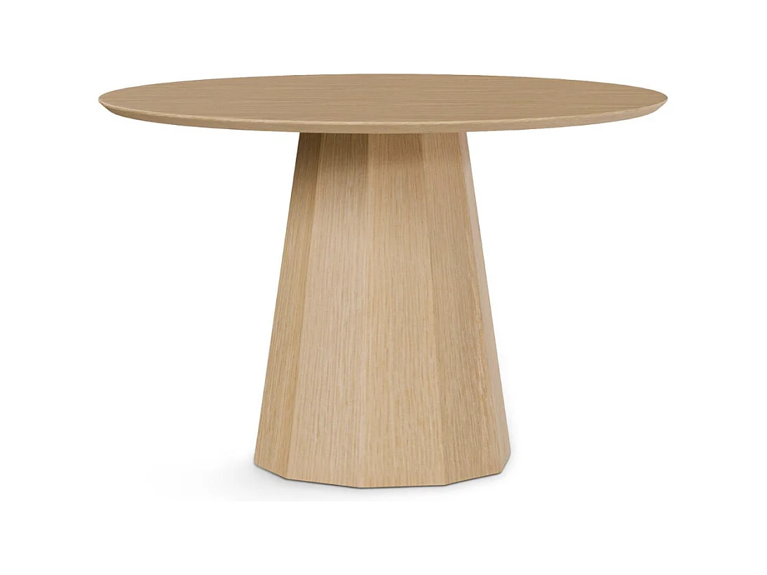Table ronde en chêne Norka - Élégance naturelle-Couleur Naturel