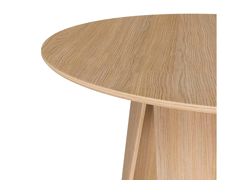 Table ronde en chêne Karene – Élégance et charme naturel-Diamètre 100 cm