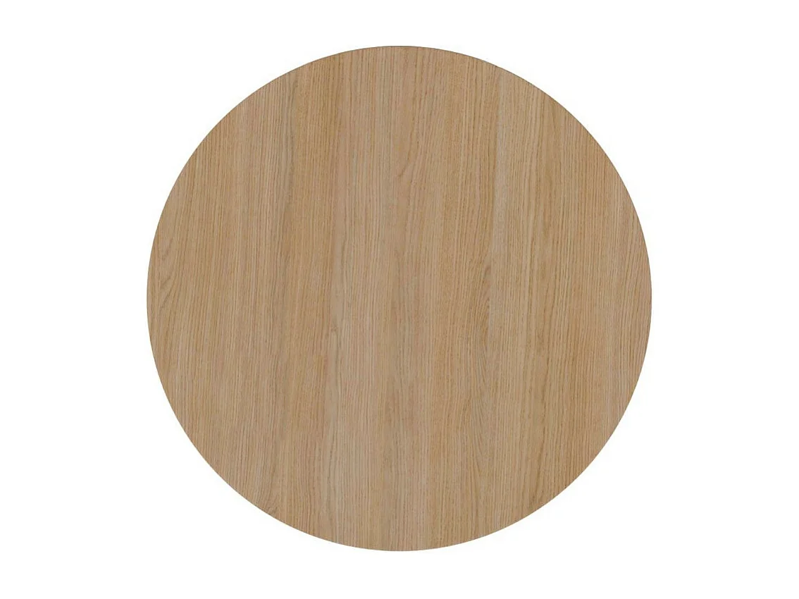 Table ronde en chêne Karene – Élégance et charme naturel-Diamètre 100 cm