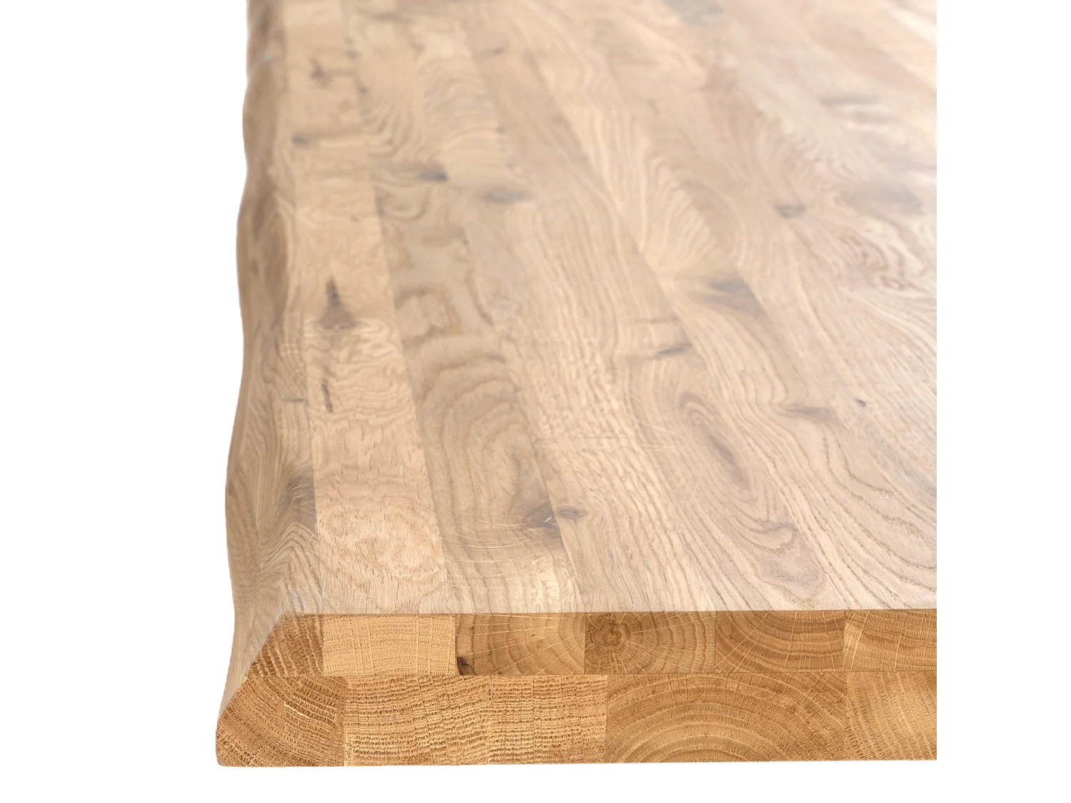 Table à Manger industrielle Kunia – Chêne clair et pieds en métal noir-Couleur Naturel/Noir-Largeur 180 cm