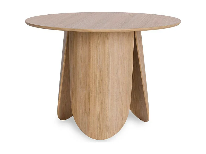 Table ronde en chêne Karene – Élégance et charme naturel-Diamètre 120 cm