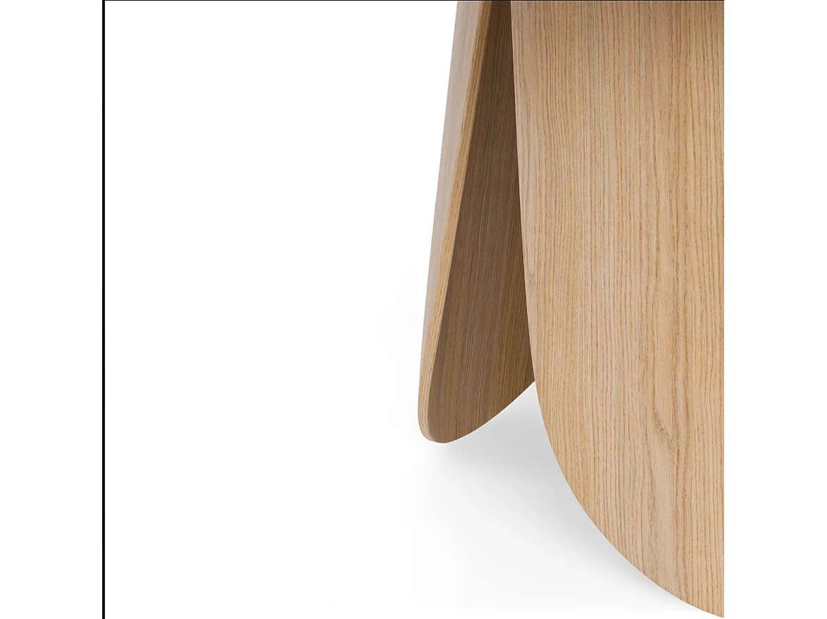 Table ronde en chêne Karene – Élégance et charme naturel-Diamètre 120 cm