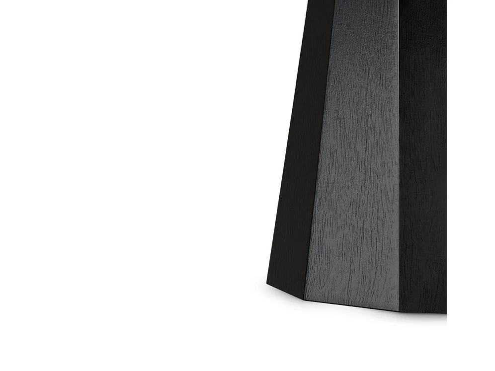 Table ronde en chêne Norka - Élégance naturelle-Couleur Noir