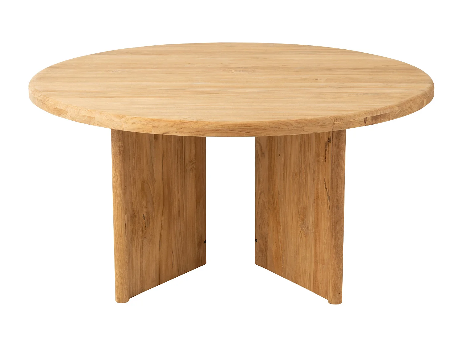 Mesa redonda de Teca natural 150 cm - El encanto de la madera en tu interior