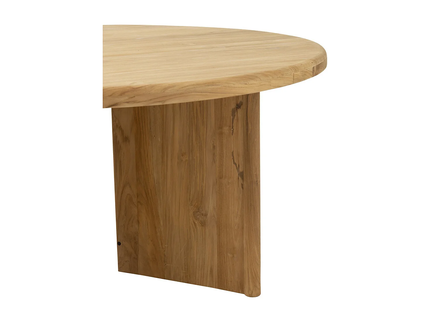 Mesa redonda de Teca natural 150 cm - El encanto de la madera en tu interior