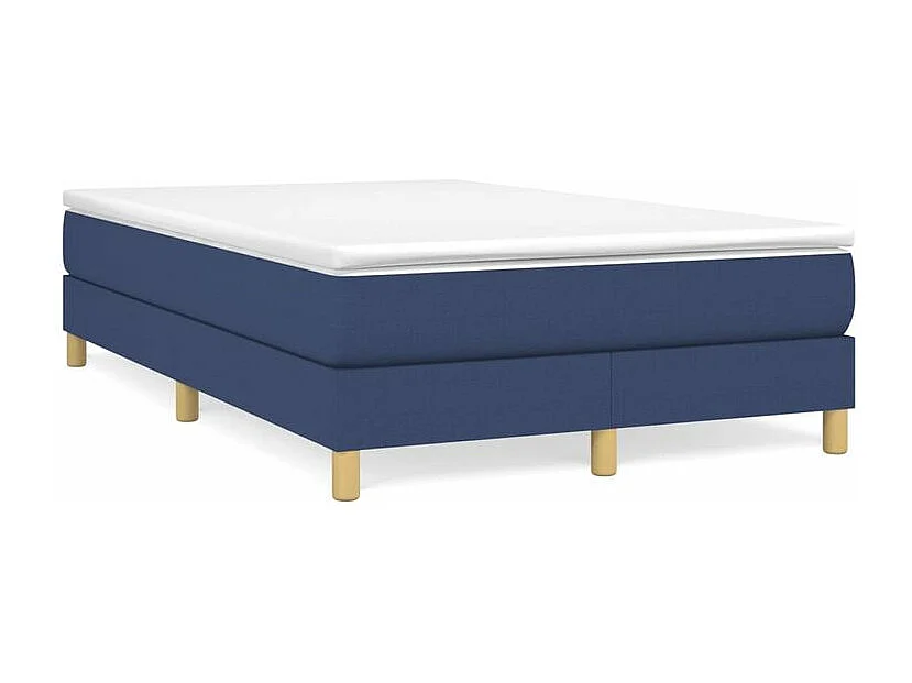 Sommier à lattes de lit avec matelas Bleu 120x200 Tissu