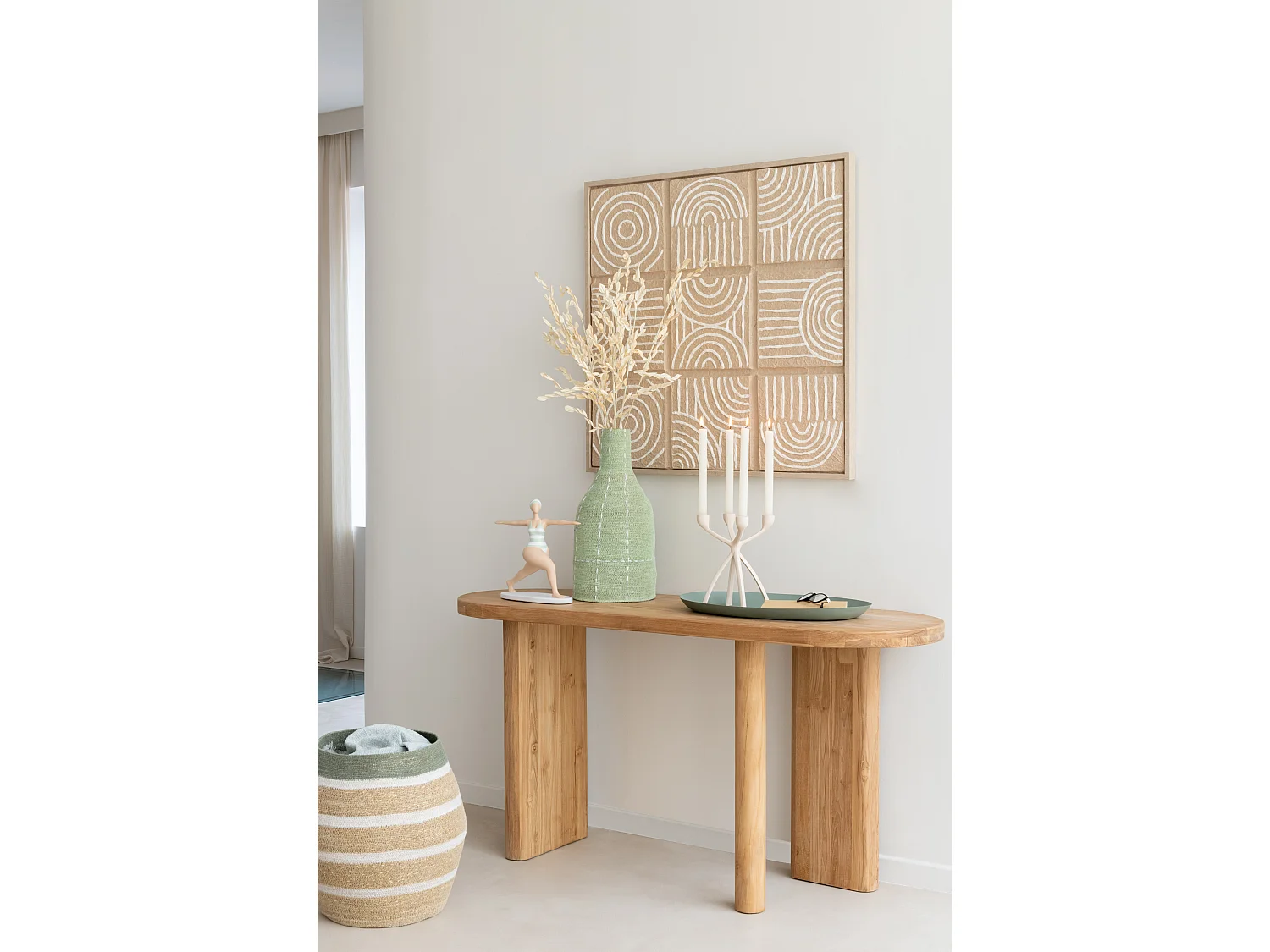 Console en Teck naturel 150cm - Le charme du bois dans votre intérieur